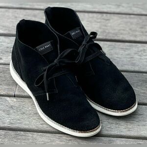 Cole Haan Lace Up Leather Ankle Boots